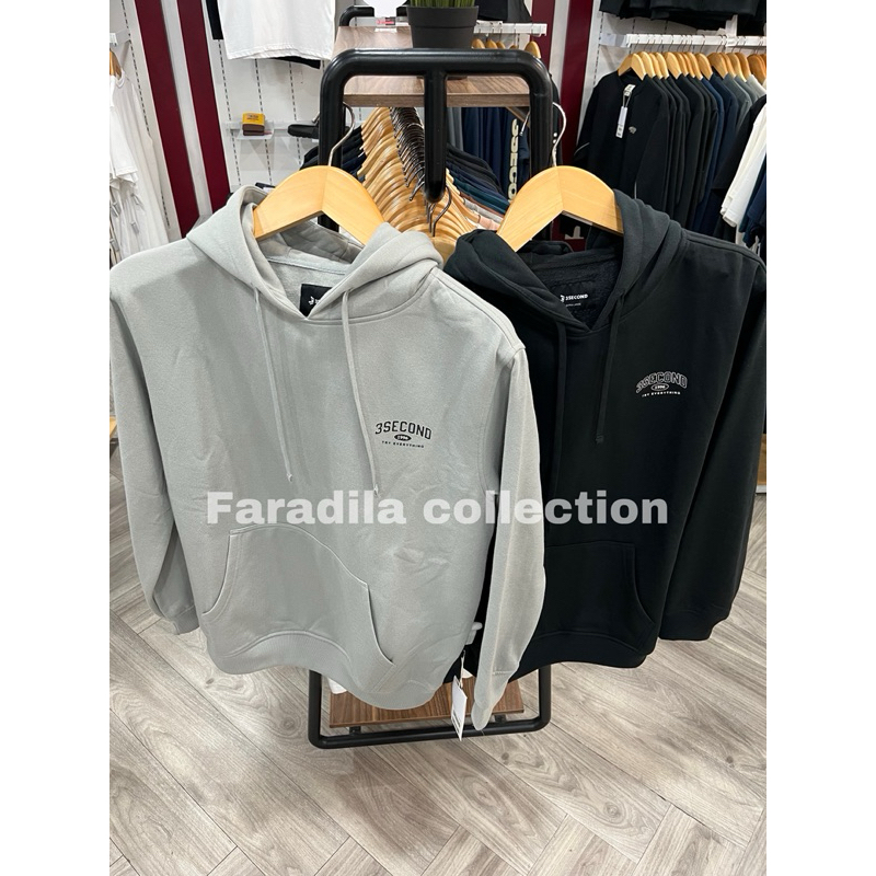 3Second Hoodie Reguler Fit 2 Warna 100% original