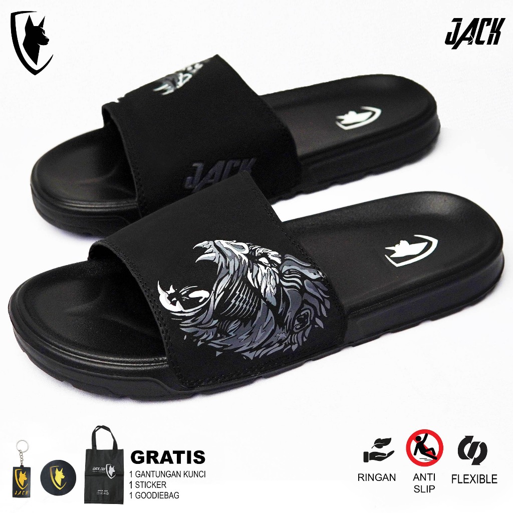 JACK IDN Sandal Slide Pria Sendal Slop Flip Flop | Sandal Slop Pria KONG