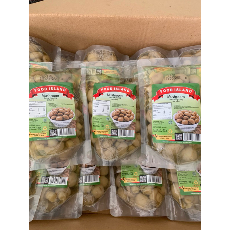 

Jamur Kancing Whole / Utuh Basah - 250gram