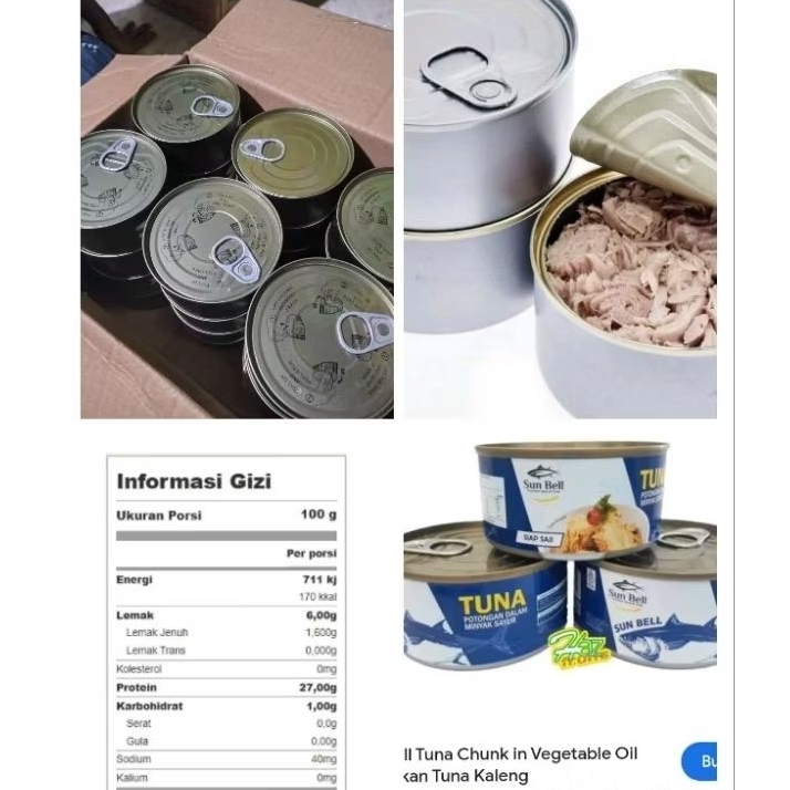 

Ikan Tuna Kaleng 185gr Original Reject