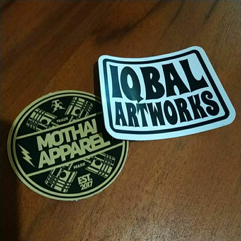 Cetak Stiker Vinyl A3+ Custom (Die Cut/Potong Satuan)