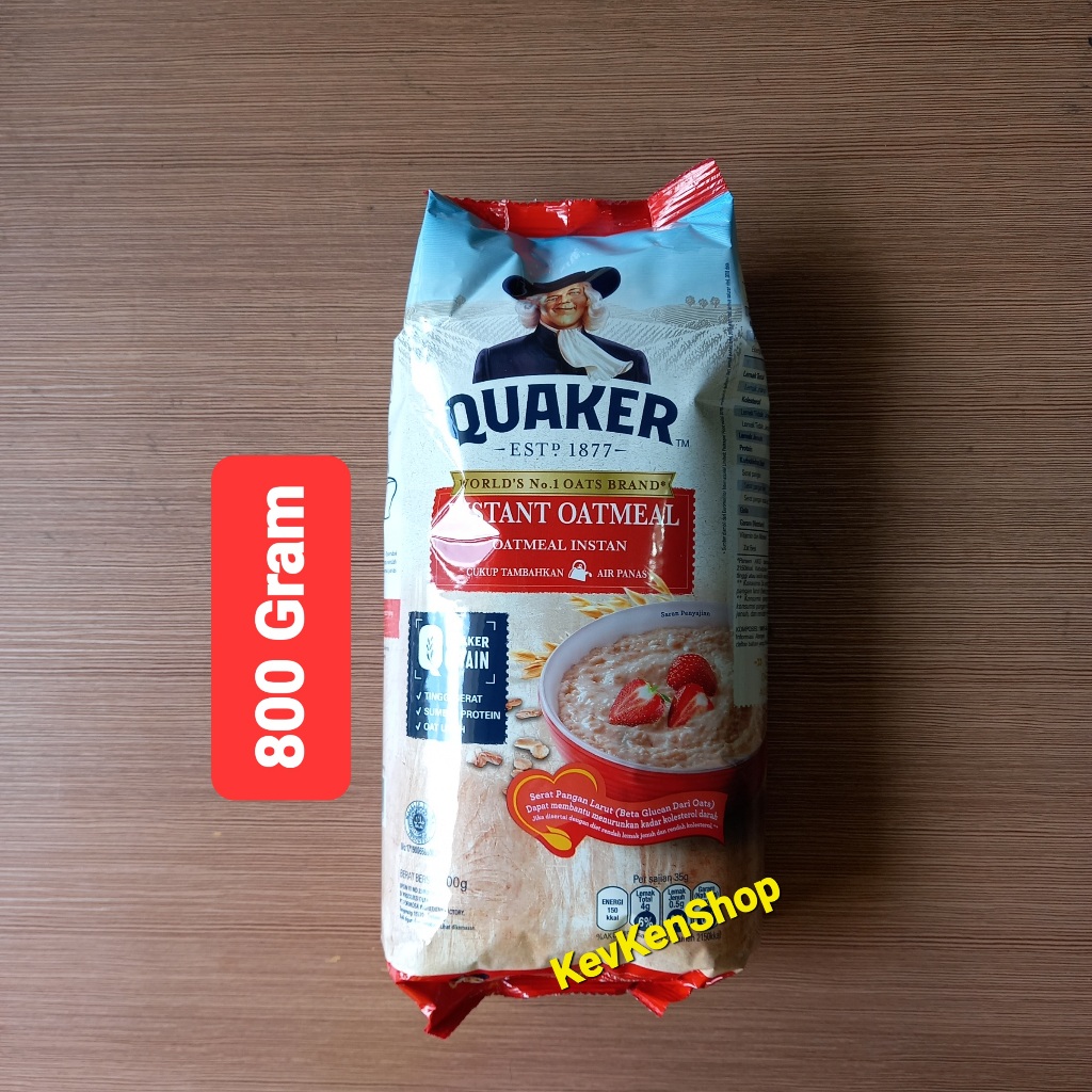 

Quaker Oat Instant Oatmeal Sereal 800gram Merah 800 gram BPOM