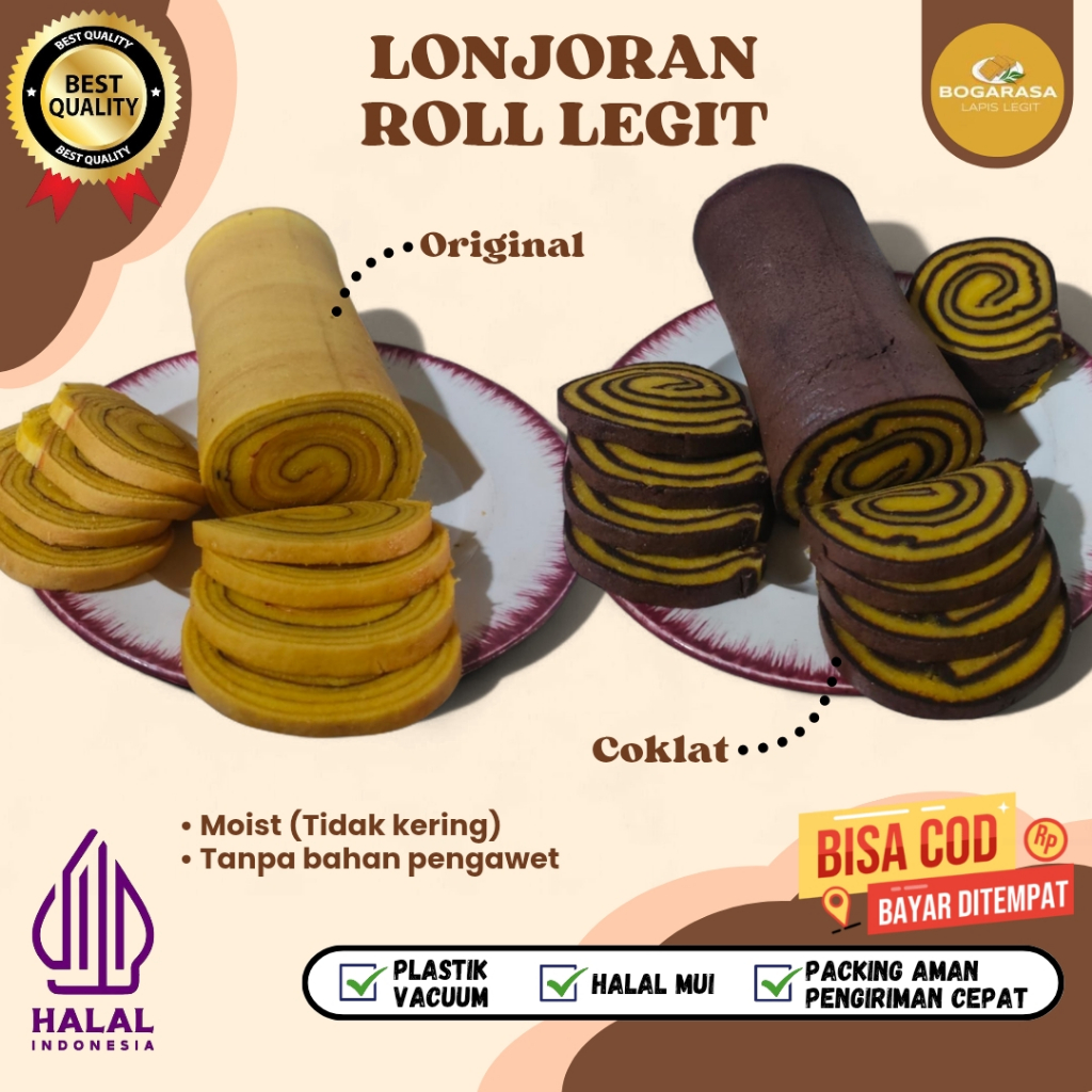

Lapis Legit Lonjoran Roll Jumbo Lapis Legit Wisman Pemium Bolu Legit 2 Pilihan rasa 1roll 28cm