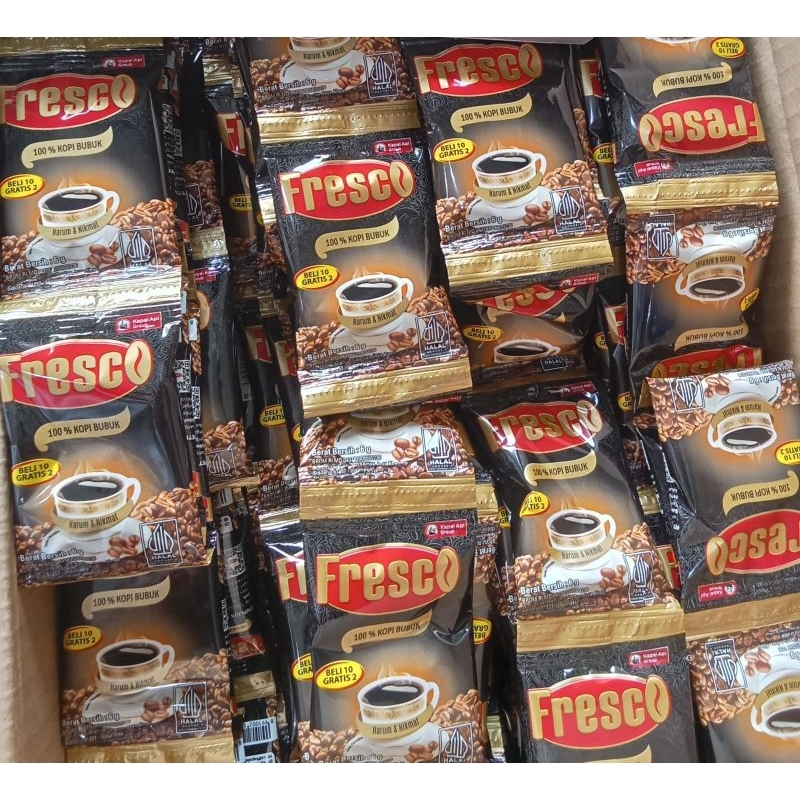 

12 sachet kopi Fresco mini 1 renteng