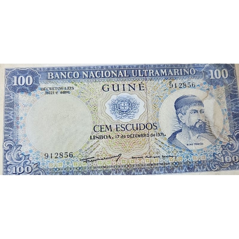 #Super Sangat Langka Rare banget Uang Asing Negara Guinea Bissau 100 escudo era portugis 1971 kondis