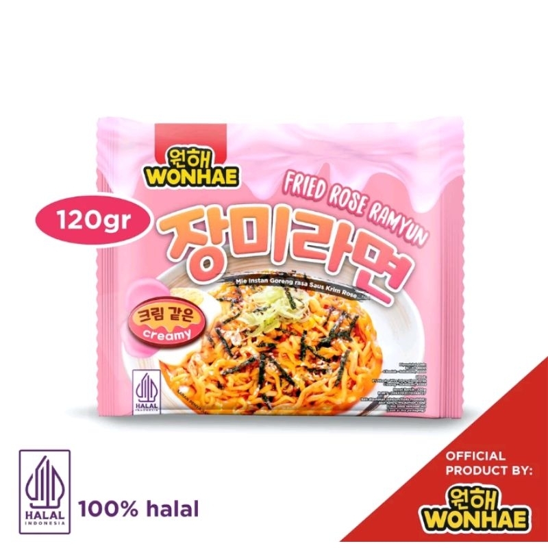 Wonhae Fried Rose Ramyun 120g