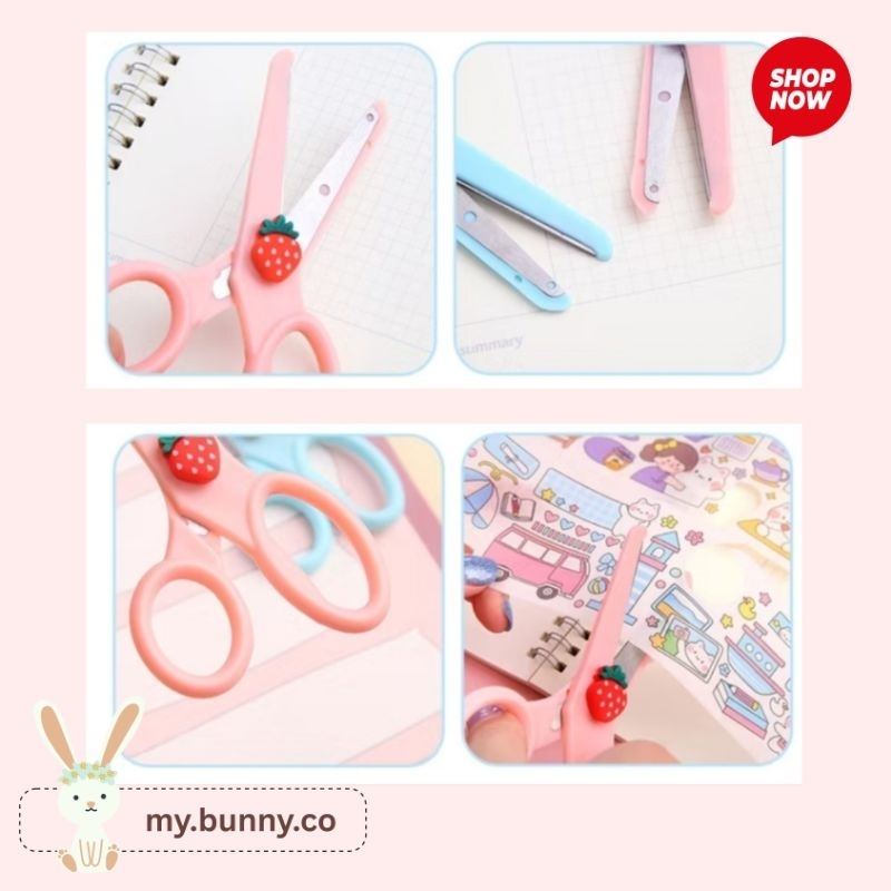 

MBC Gunting mini DIY motif karakter lucu / Portable Mini size Scissors / Gunting alat tulis sekolah