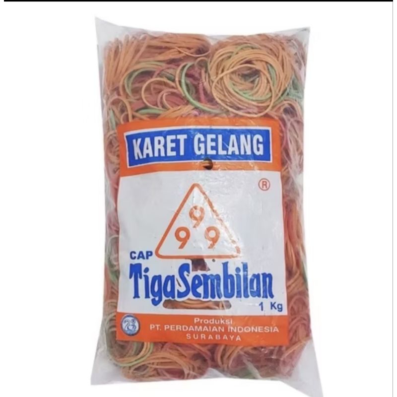 

KARET GELANG 1KG CAP (999) TIGA SEMBILAN .karet serbaguna