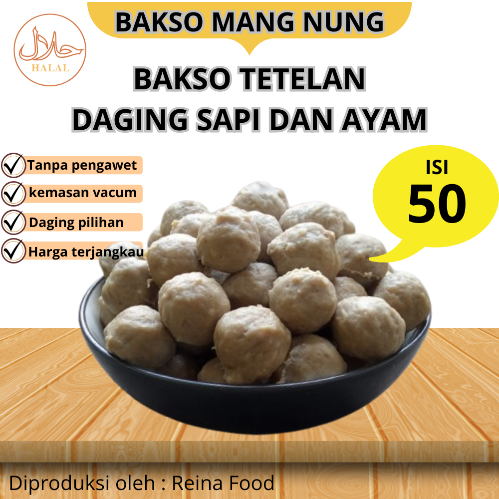 

BAKSO ISI 50 DAGING SAPI DAN AYAM KOMBINASI KEMASAN VACUM
