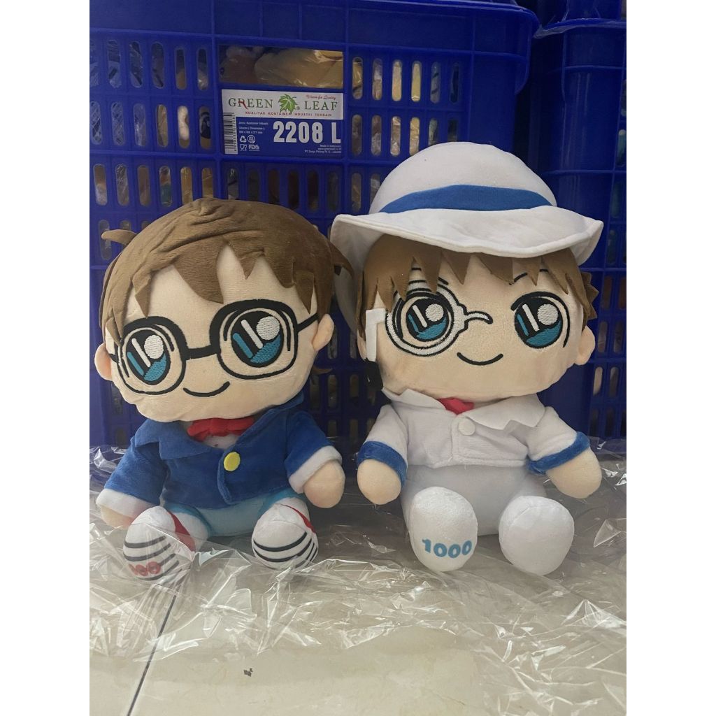 Boneka Detective Conan Plush 23cm Boneka Conan Boneka Kaito Kid Boneka Kid HADIAH VALENTINE