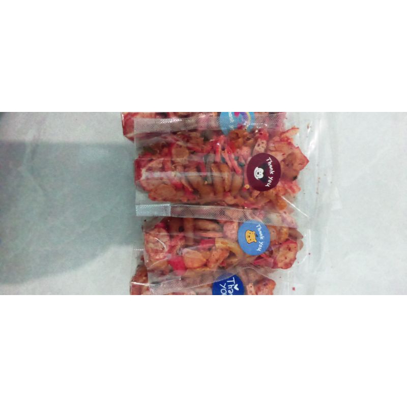 

Krupuk seblak mix pedas mantap