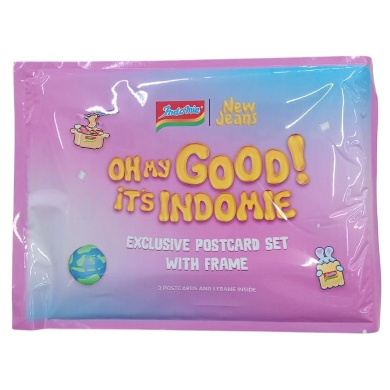 

50pcs indomie new jeans exclusive postcard set with frame