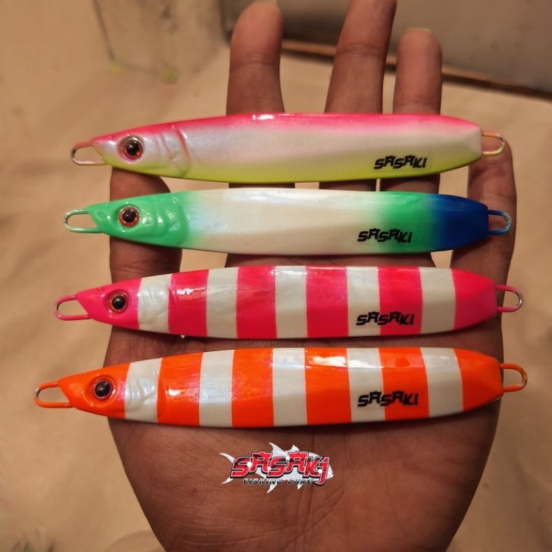 Metal Jig Sasaki 100g Full GID Rekomendasi Jigging Malam & Siang