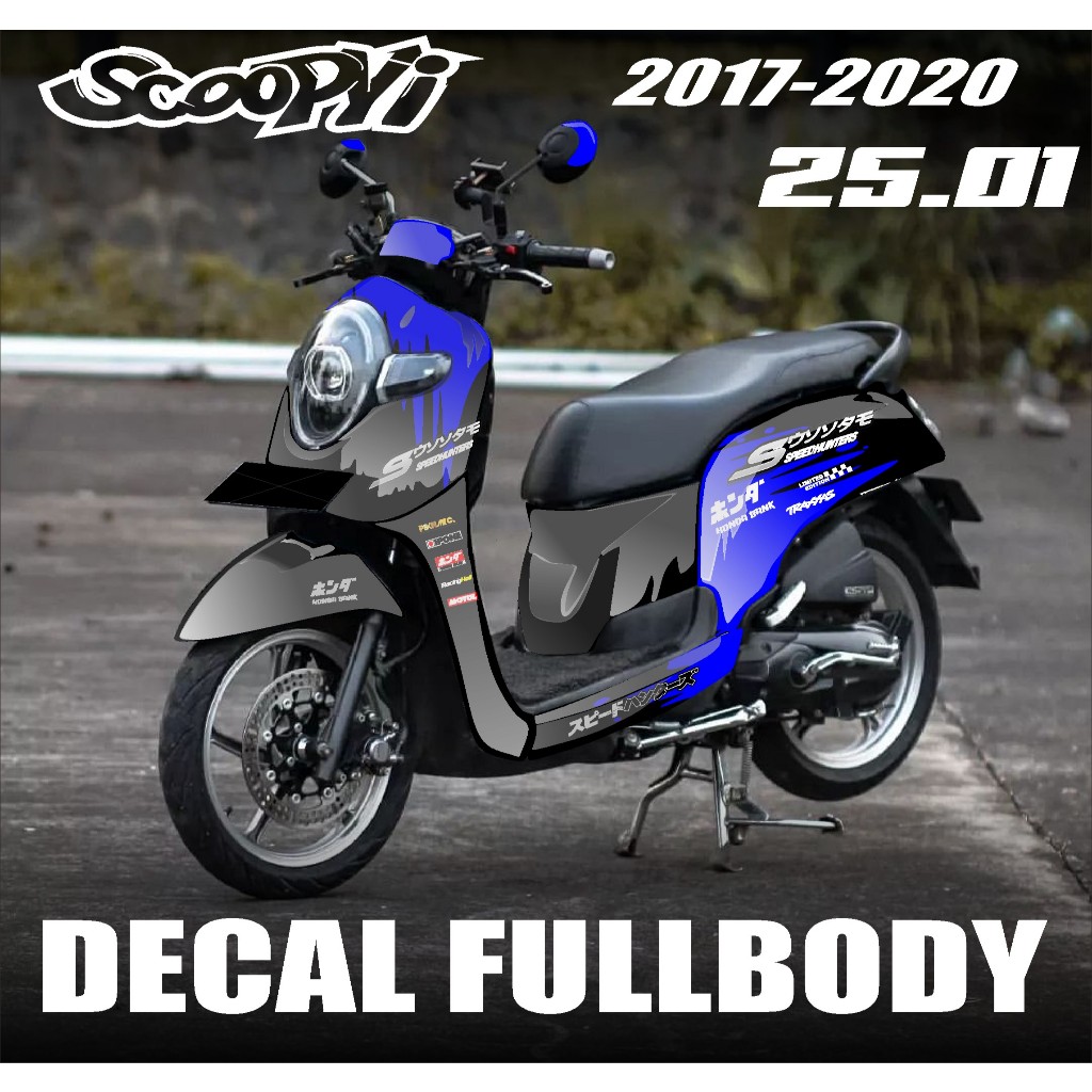 COD TERBARU Decal Stiker DECAL SCOOPY 2017 2018 2019 FULL BODY NEW  DESIGN GRADASI STICKER KEREN SCO
