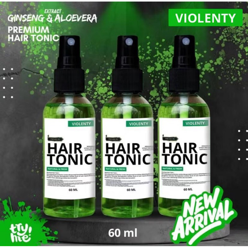 HAIR TONIC RAMBUT VITAMIN PENUMUBUH RAMBUT DAN PELURUS RAMBUT PRIA DAN WANITA BY VIOLENTY PEWANGI RA