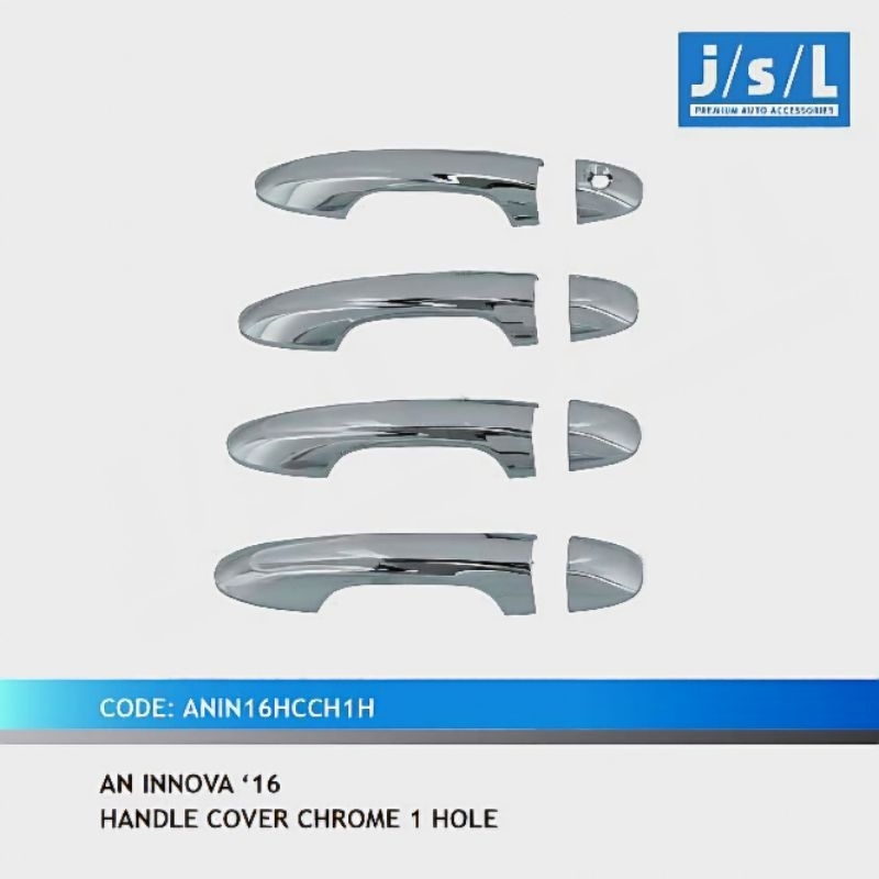 INNOVA 16 REBORN VENTURER FORTUNER HILUX GAN YARIS 2018 2025 Handle Cover Pegangan Pintu CHROME & HI