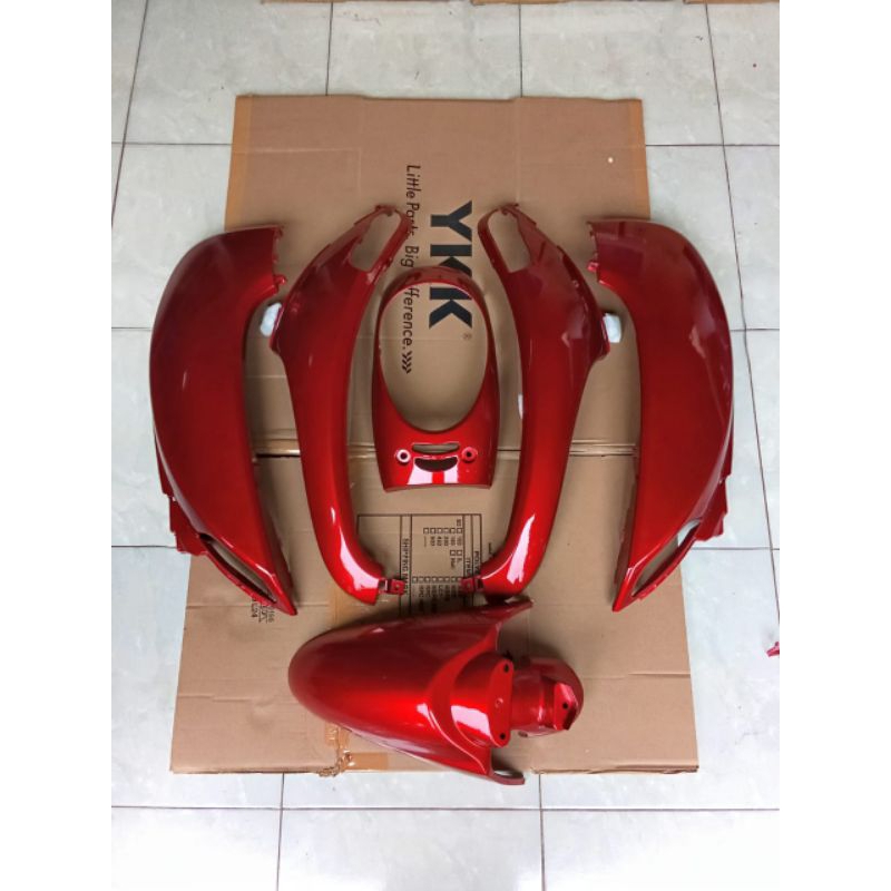 full body halus motor Honda Scoopy 2016 merah cabe