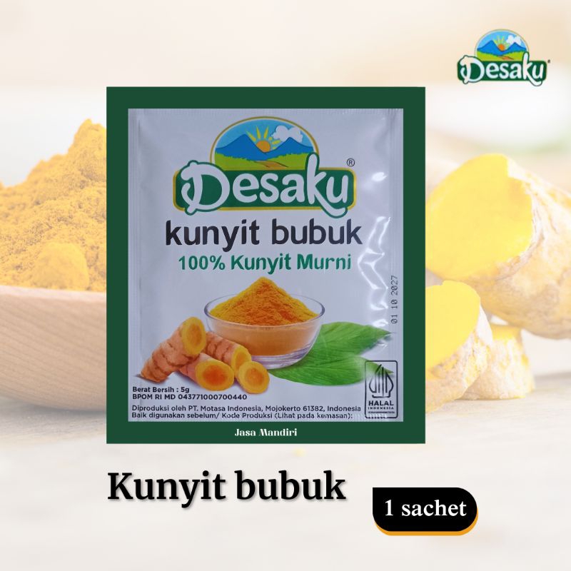 

Kunyit Bubuk Desaku kemasan sachet