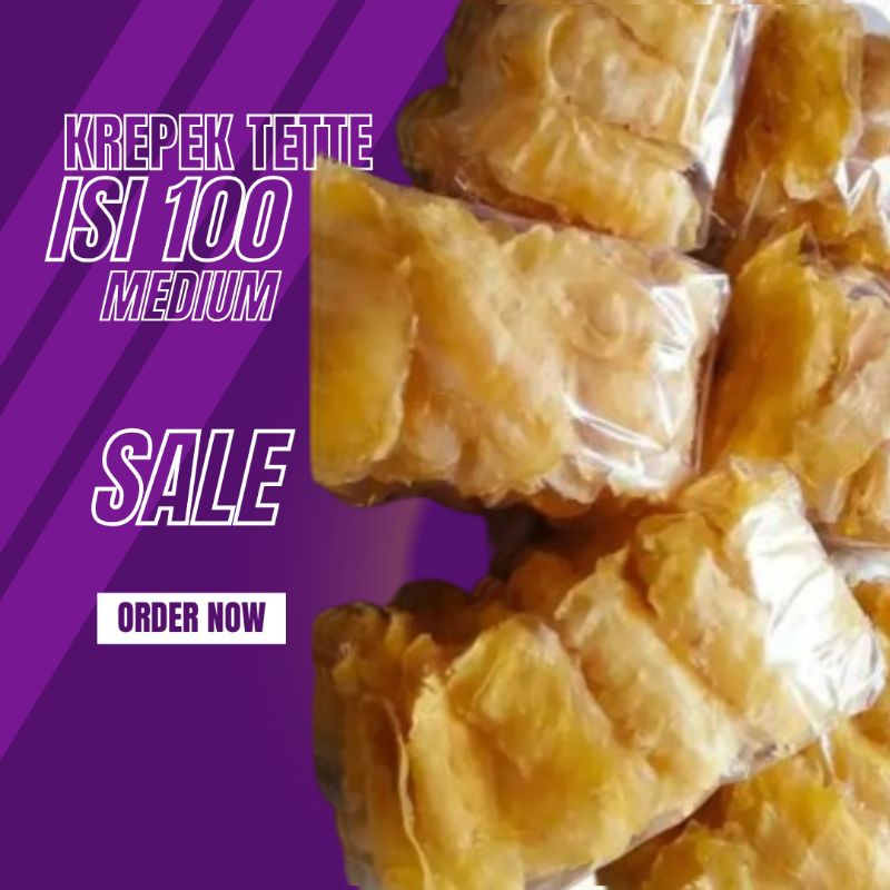 

KERIPIK SINGKONG/TETTE KHAS MADURA 100% ASLI (MEDIUM)
