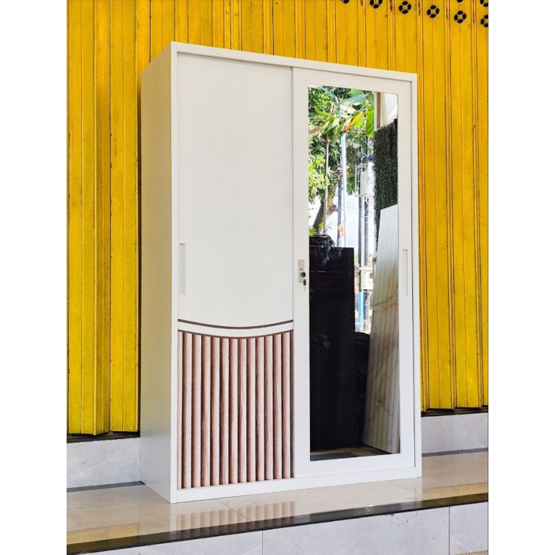 Lemari Besi 2 Pintu Sleding Jumbo