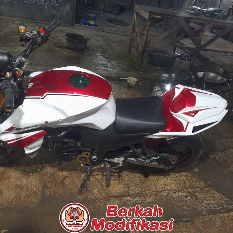 Cover Kondom Tangki Body Belakang Model Ninja 250FI PNP Yamaha Byson Karbu 2010-2014