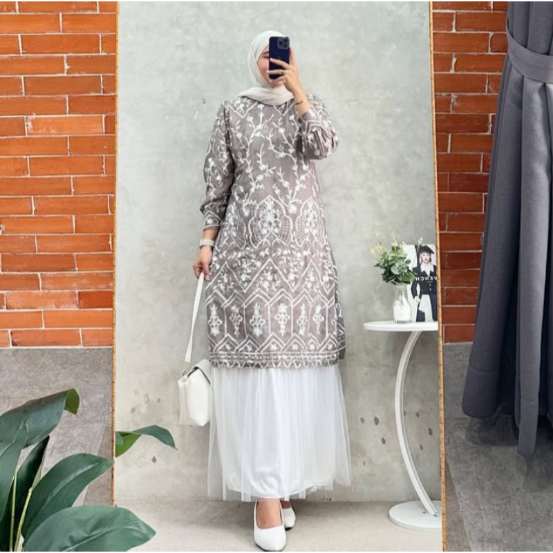 IIS OFFICIAL - TUNIK CERUTY TERBARU PREMIUM / TUNIK SOFT MODIS KEKINIAN / HIJABERS FASHIONABLE