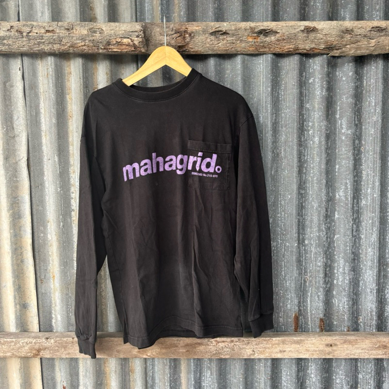 Kaos Hitam Lengan Panjang Saku Branded Keren