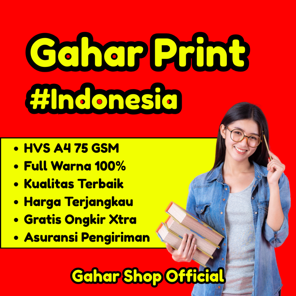 

PRINT / CETAK HVS A4 75 GSM FULL WARNA | TUGAS, SKRIPSI, BROSUR, MAKALAH, MODUL, DAN LAINNYA