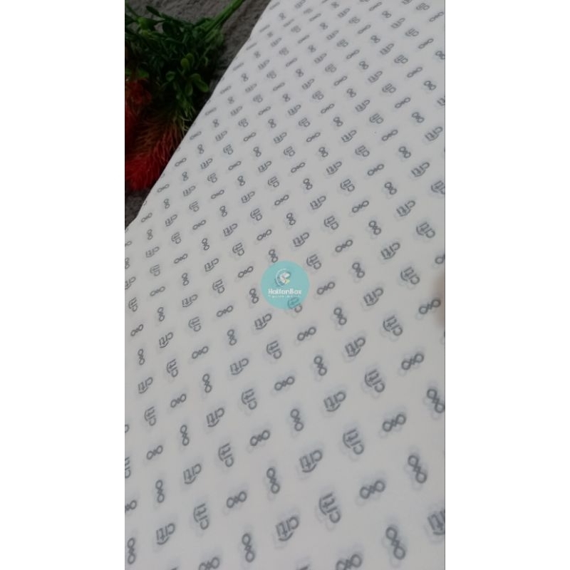 

Custom wrapping cetak 1 warna