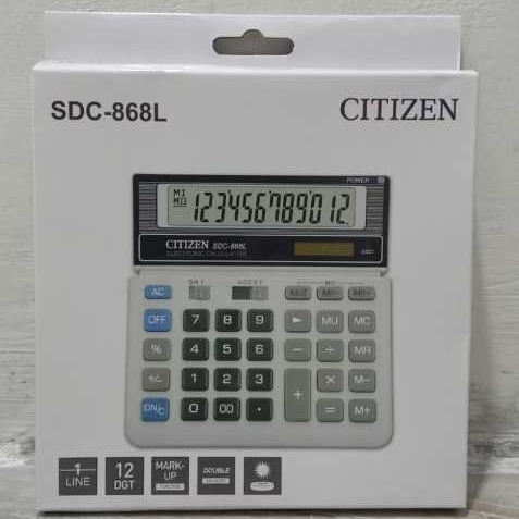 

kalkulator citizen SDC 868L ori calculator [made in Philipine]