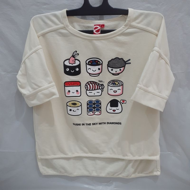 Baju Kaos Crop Top Wanita Bahan Tebal Elips | Prelovio_o