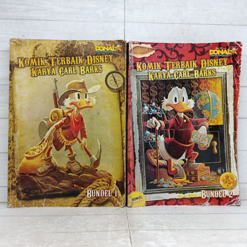 Komik Terbaik Disney Karya Carl Barks Bundel 1 dan 2 Walt Disney Donal Bebek