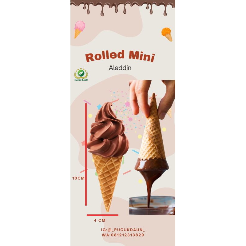 

Rolled Sugar Cone Aladdin 1 Dus (Isi 300Pcs)