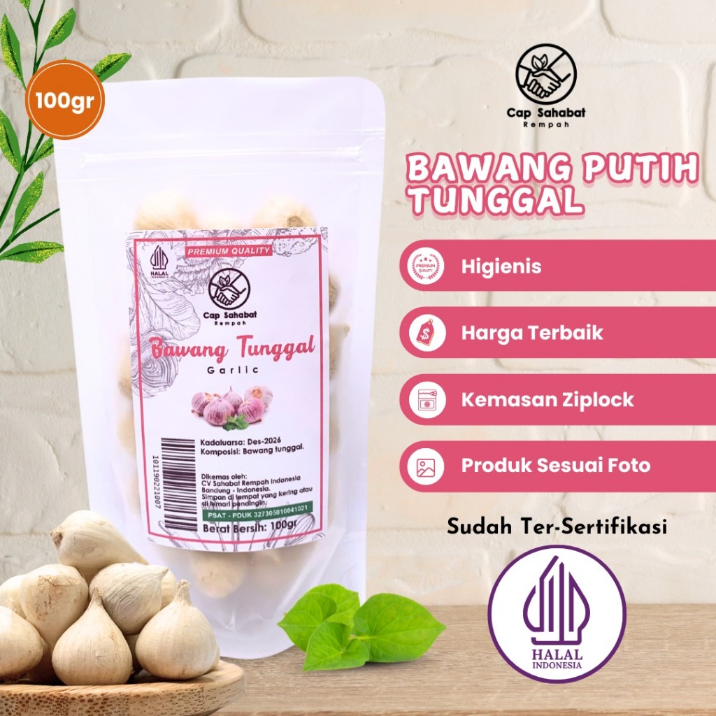 

100gr Bawang Tunggal / Single Garlic / Rempah / JSR 100% PREMIUM QUALITY