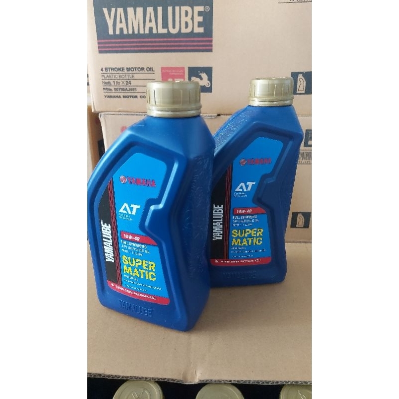 Oli Yamalube Supermatic 1L 24pcs Oli Mesin Matic Yamaha 1000ml 1 Dus