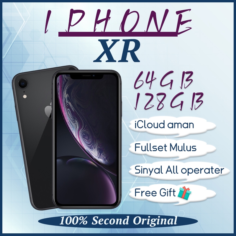 iPhone XR Second 64GB 128GB inter Bekas fulset Mulus Semua kartu Original 100% No Minus iCloud aman