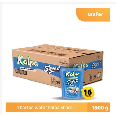 

Wafer Kalpa Share it Wafer Cokelat Kelapa - 1 Karton