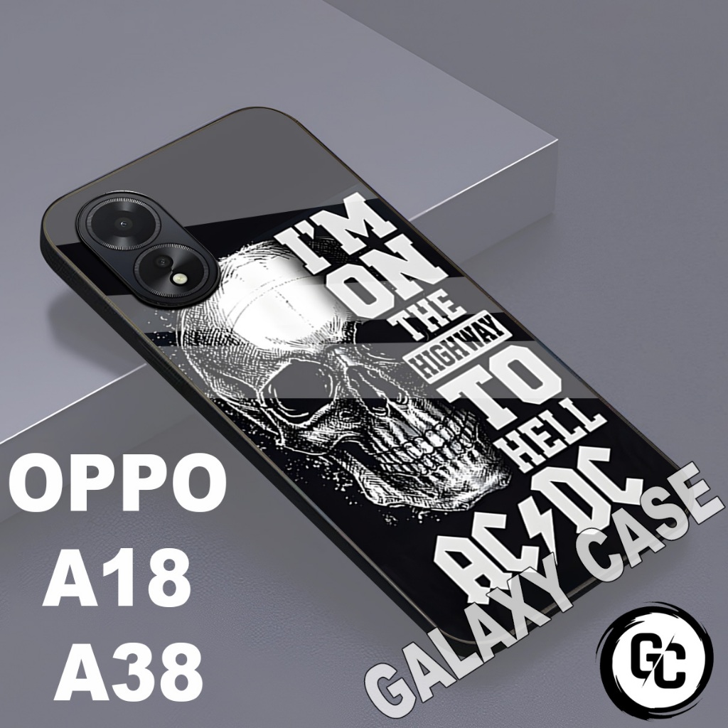Softcase Glossy OPPO A18/Motif COWOK/case OPPO A38 A18/Casing OPPO A18 A38/silikon kesing