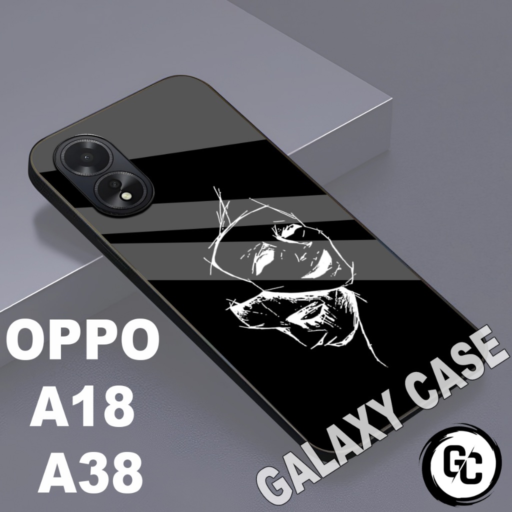 Softcase Glossy OPPO A18/Motif COWOK/case OPPO A38 A18/Casing OPPO A18 A38/silikon kesing