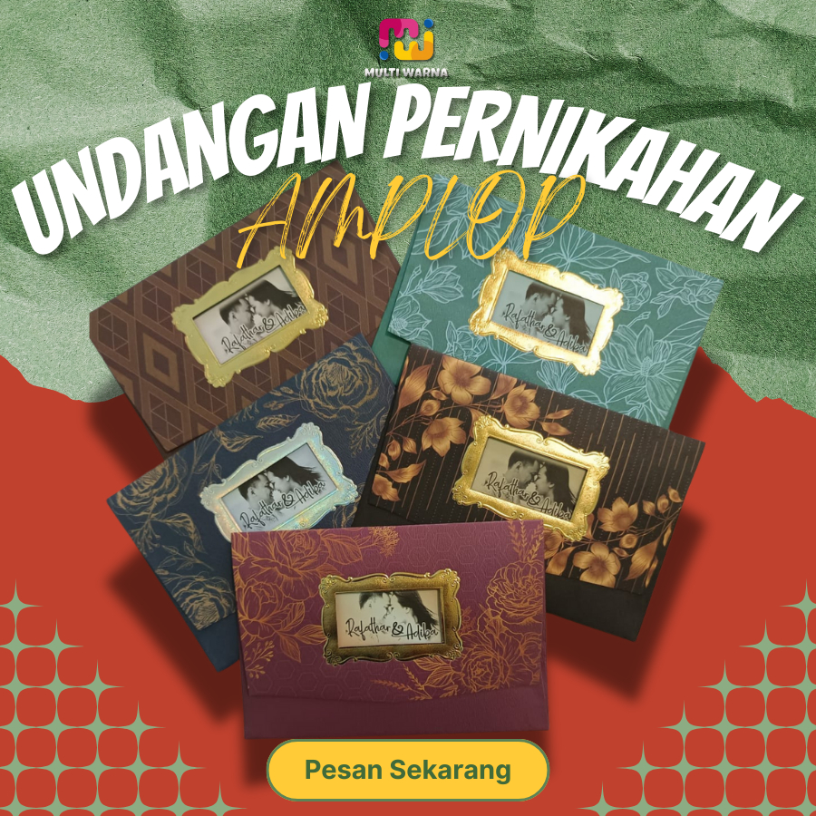 50 PCS UNDANGAN PERNIKAHAN AMPLOP