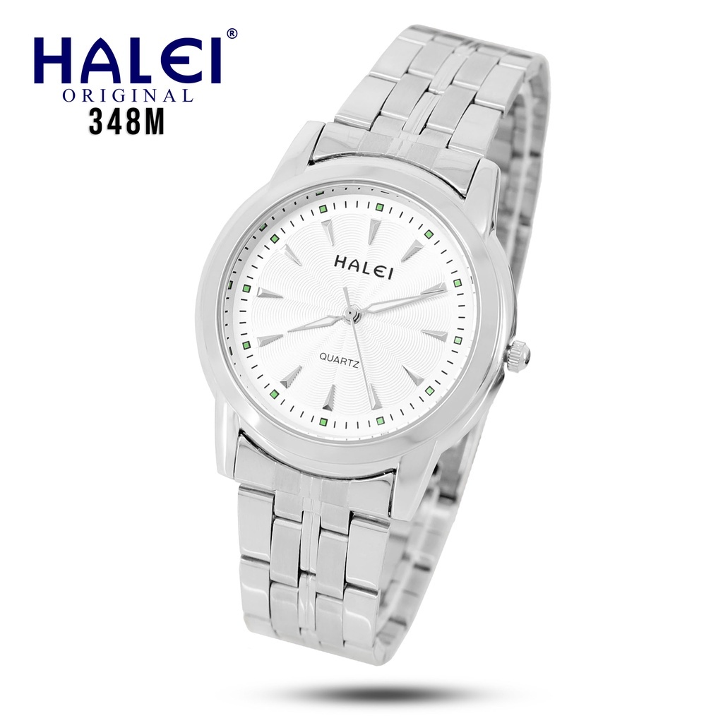 Jam Tangan Pria Fashion Formal Stainless Steel Original Halei 348-M + Box