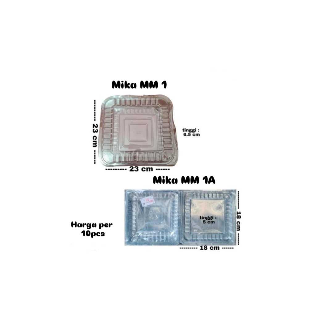 Mika Plastik Kue / Mika Makanan MM 1, MM1A, MM 2, MM 6 / Mika Bening / Mika Tebal / MIKA MUTIARA MAS