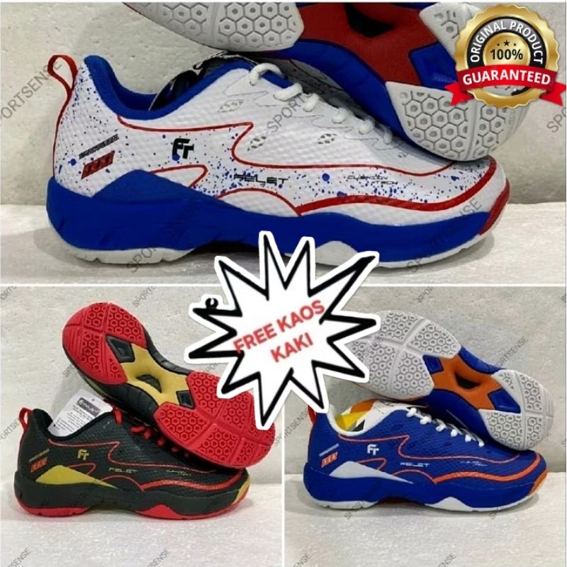 Sepatu Badminton Bulutangkis Felet BS 061 BS061 Pro Original Bonus Kaos Kaki