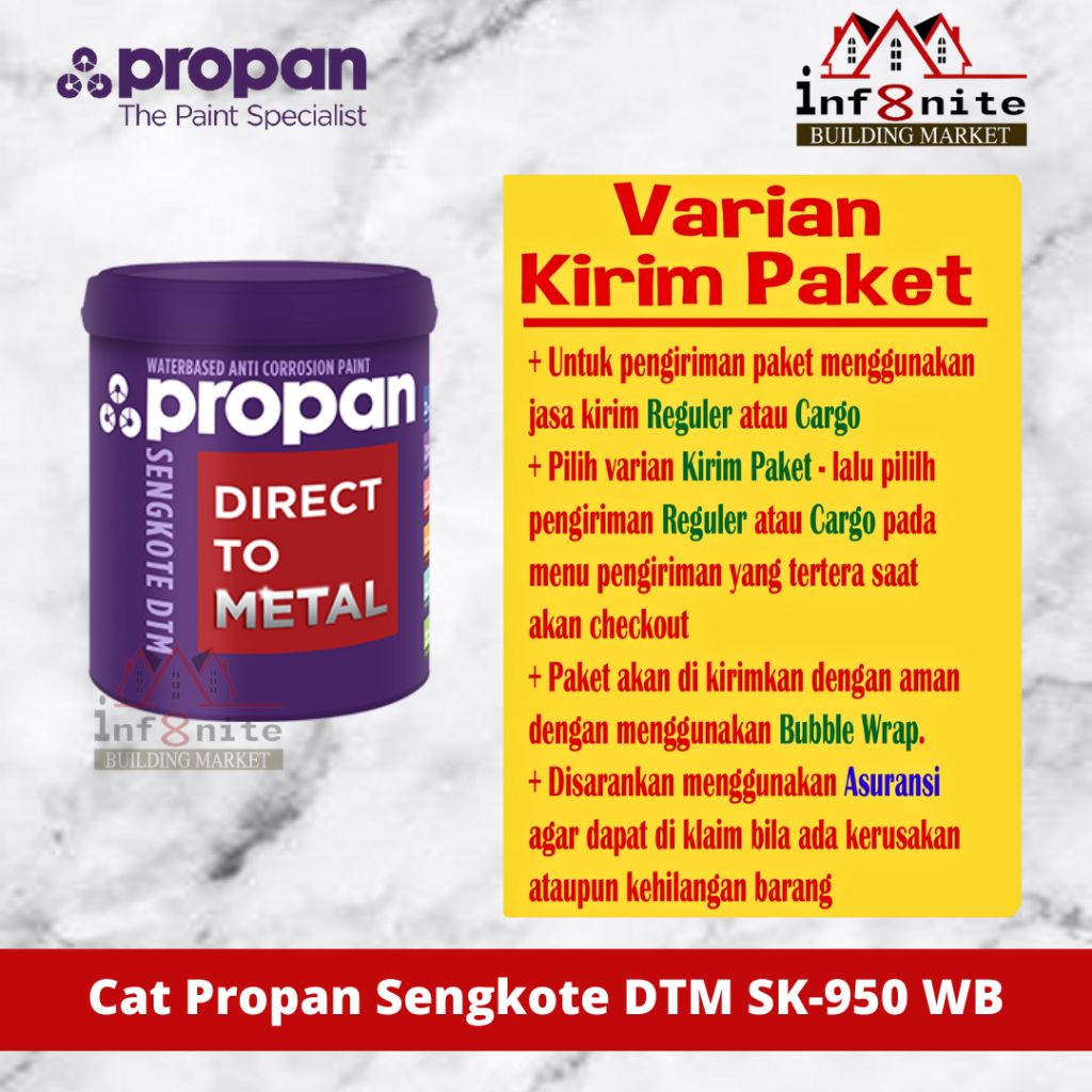 Cat Besi Seng Metal Galvanis Propan Sengkote SK-950 WB 1 KG Water Based Anti Karat Spandek Bondek Ba