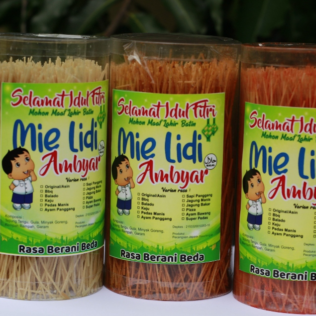 

Mie Lidi 50gr.150gr.200gr / mie lidi / mie gepeng / milidi murah / mie lidi enak / lidian / mie lidi gurih / MIE LIDI 500ML / MIE LIDI KEMASAN BOX
