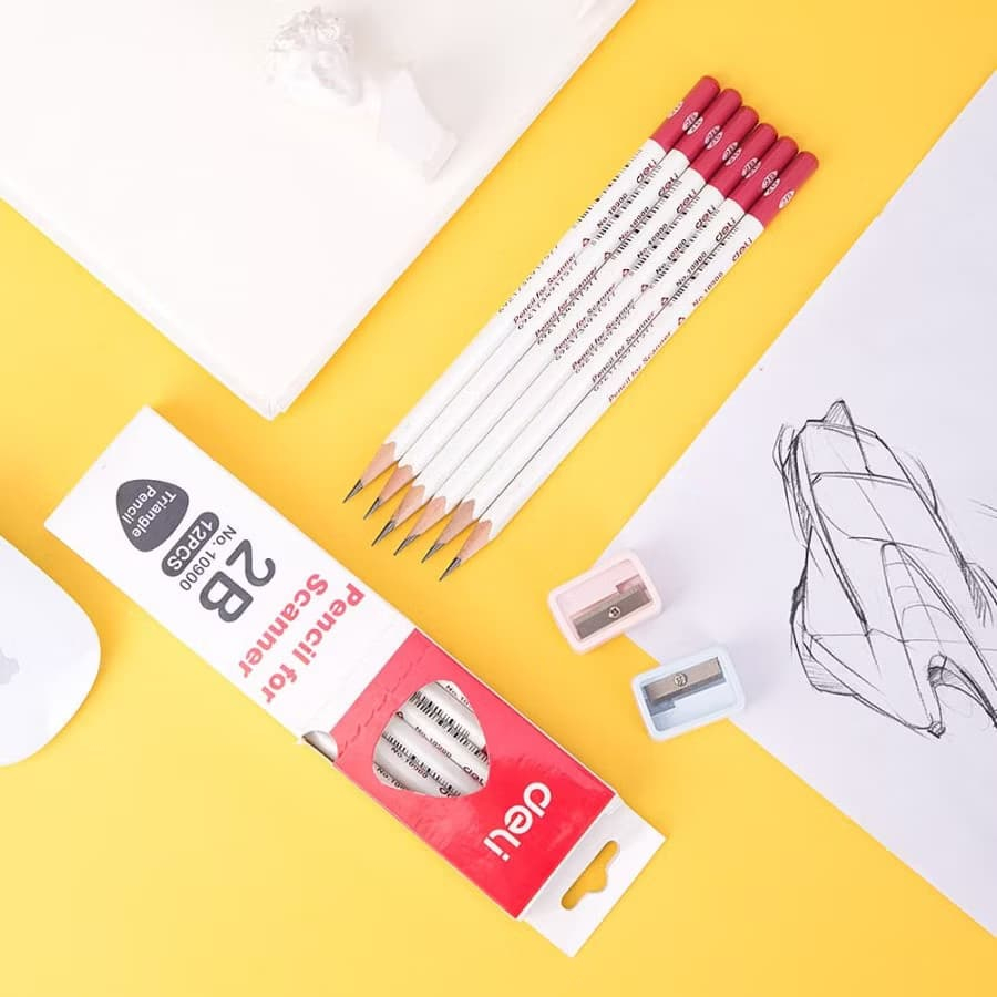 

DELI - W10900 Pensil Kayu Graphite 2B / Pencil 2B Kayu berkualitas tinggi / Pensil Anak Sekolah