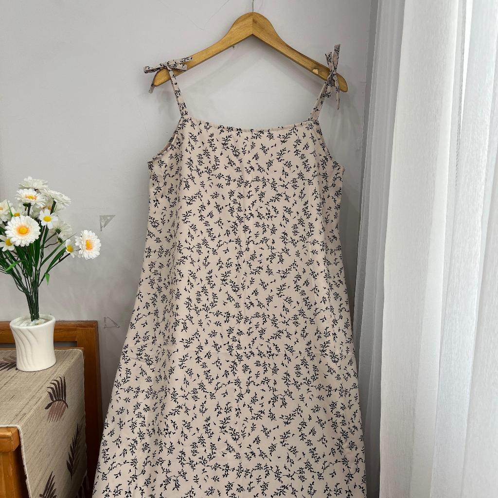 OUTVIT WANITA DRESS / OVERALL DRESS WANITA JUMBO MOTIF FLORAL