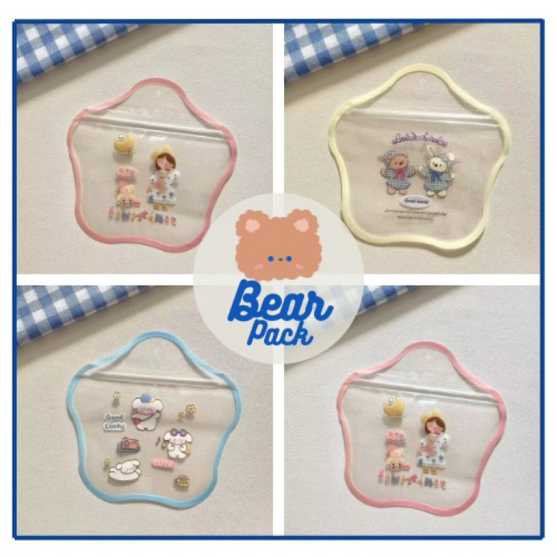 

BEAR PACK - [ ISI 10PCS] Plastik Bentuk Bintang Ziplock Cute