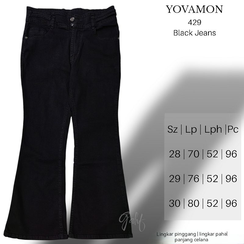 YOVAMON 428 Black Jeans #Jeansmurah #Cutbrayjeanshitam #cutbrayjeans