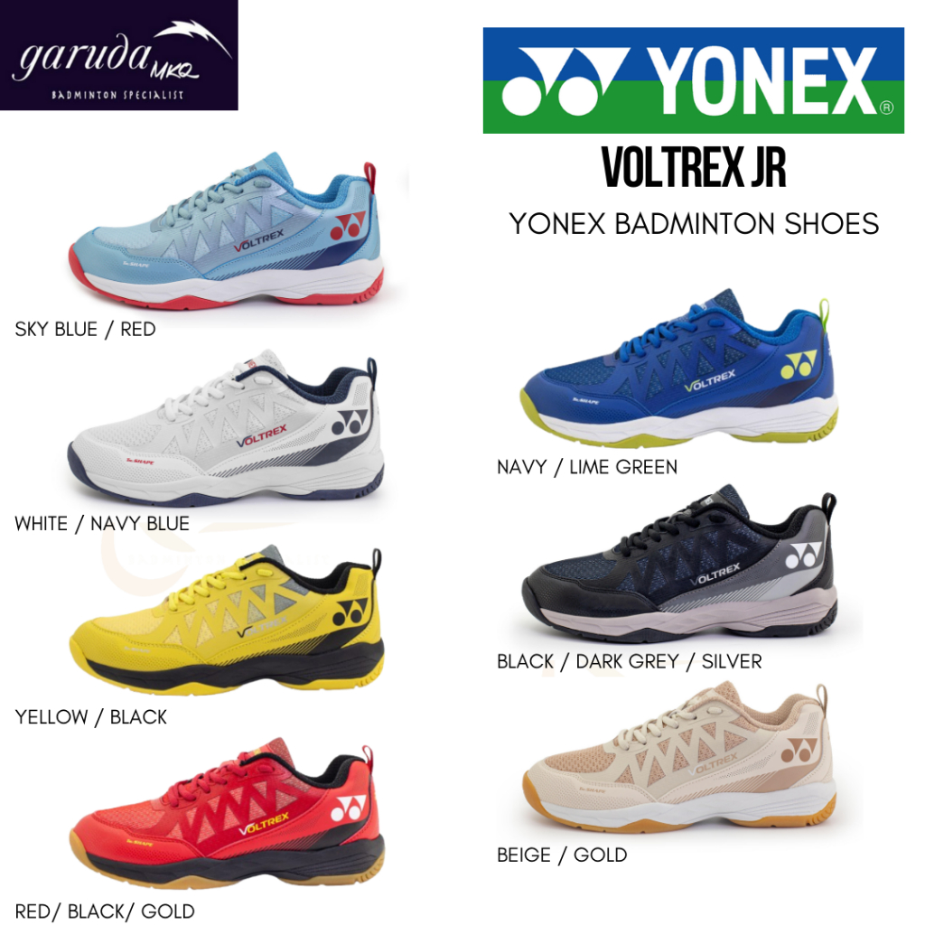 Sepatu Badminton YONEX VOLTREX JUNIOR / YONEX VOLTREX KIDS / YONEX Badminton Shoes / SEPATU BADMINTO